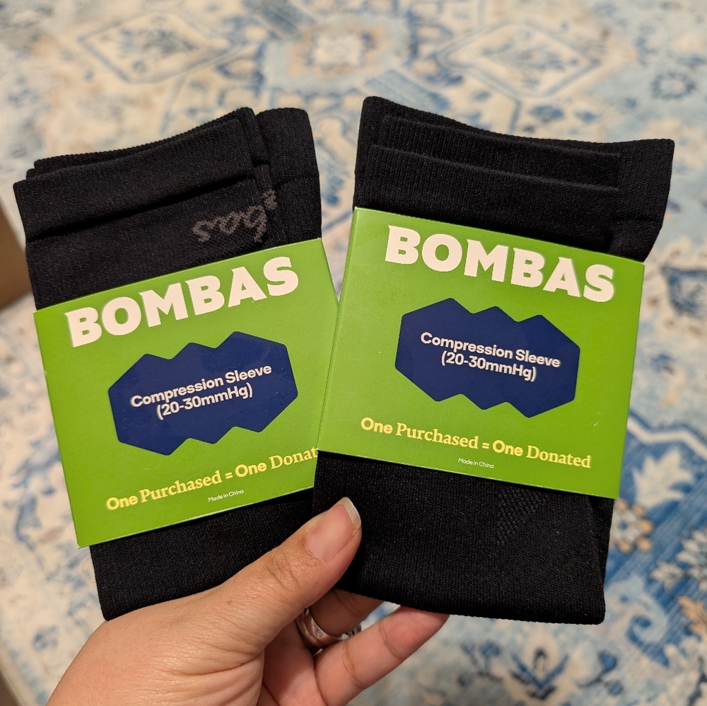 Bombas Black Compression Athletic Socks